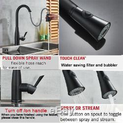 Sensor Touch Kitchen Sink Faucets Pull Out Sprayer Mixer Tap