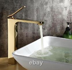 Single Handle Basin Sink Faucet Hot Cold Mixer Spout Bathroom Tap Deck Mounted