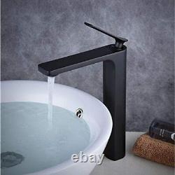 Single Handle Bathroom Faucet One Hole Vessel Sink Mixer With Tall Body, Deck