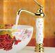 Single Handle Water Sink Tap Mixer Basin Faucets Solid White Cold and Hot Waters