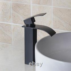 Sink Mixer Tap Faucets Bathroom Washbasin Waterfall Spout Stream Faucet Mounted