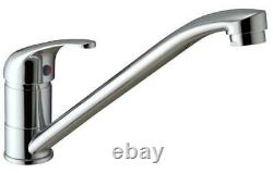 Small 1.0 Bowl Stainless Steel Kitchen Sink & Chrome Sink Mixer Tap Set (KST043)