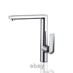 Soild Brass Kitchen Sink Water Faucet 360 Rotate Swivel Faucet Chrome Mixer Tap