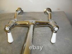 Solid Brass Chrome Plated Mixer Taps Ideal Belfast Sink Fully Refurbed Taps