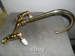 Solid Brass Mixer Taps Ideal Belfast Sink Fully Refurbed Taps