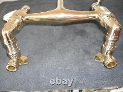 Solid Brass Wall Mounted Kitchen Lever Mixer Tap Original Old Vintage Reclaimed