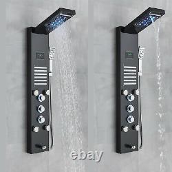 Stainelss Steel Shower Panel Tower Massage Body System, Kitchen Sink Faucet