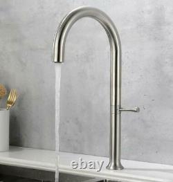 Stainless Steel Kitchen Sink Faucet Bathroom Tap Hot Cold Mixer Deck Mount Hole