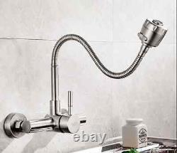 Stainless steel Wall Mounted Kitchen Faucet Wall Kitchen Mixers Kitchen Sink Tap
