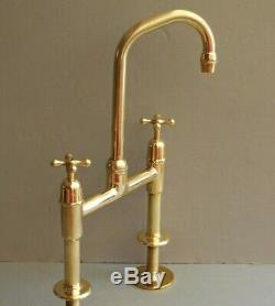 Stunning Brass Mixer Taps Ideal Belfast Sink, Fully Refurbished Kitchen Taps
