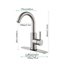 Stylish Chrome Waterfall Bathroom Sink Faucet Single Handle Mixer Tap