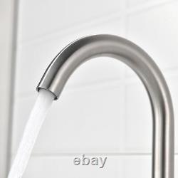 Stylish Chrome Waterfall Bathroom Sink Faucet Single Handle Mixer Tap