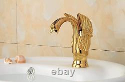Swan Waterfall Bathroom Sink Faucet Single Handle Vanity Basin Mixer Tap