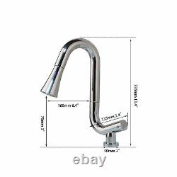 Swivel Bathroom Sink Faucet Deck-mount Bath Hot Cold Tap Mixer Faucets Rotatable