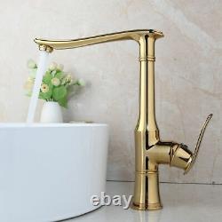 Swivel Mixer Tap Faucets Kitchen Sink Bathroom Washbasin Waterfall Stream Faucet