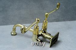 TWYFORDS wall mounted surgeon lever tap belfast sink faucet antique brass
