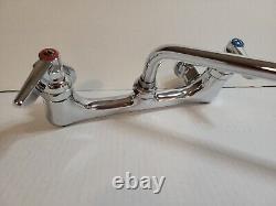 T&S Brass B-0231 Polished Chrome Service Sink Faucet Silver