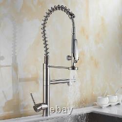 Tall Kitchen Faucet Mixer Sink Faucet Pull Out Spray Single Handle Swivel Spout