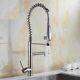 Tall Kitchen Sink Faucet Durable Swivel Spout Pull Out Spray Cold Hot Mixer Tap