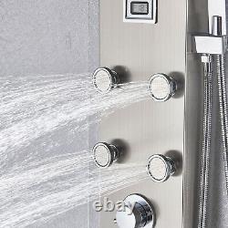 Thermostaic Shower Panel Tower Stainless Steel Rain&Waterfall Massage Jet System