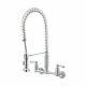 Tosca Kitchen Faucet Wall Mount 2 Handle Pull Down Sprayer Heavy Duty Industrial