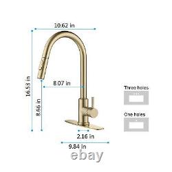 Touch Kitchen Sink Faucet Pull Out Sprayer Mixer Tap Swivel Spout