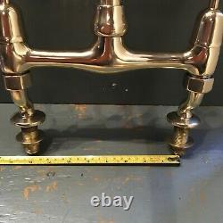 Traditional Antique Brass Kitchen Taps Ideal Belfast Butler Sink R32