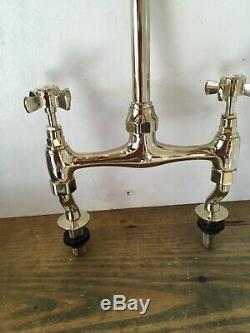 Traditional Heritage Brass Antique Gold Kitchen Tap Ideal Belfast Butler Sink T1