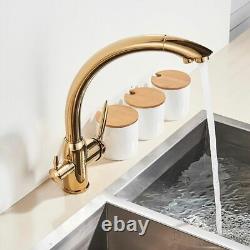 Two Handle Modern Style Deck Mounted Purification Water Tap Rotating Water Mixer