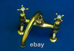 VINTAGE MIXER TAP belfast sink faucet vintage brass retro Made in UK