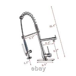 Votamuta Commercial Style Single Handle Pull-Down Kitchen Sink Faucet with Sp