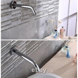 Wall Mount Automatic Electronic Sensor Faucet Bathroom Basin Vessel Sink Tap