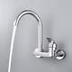 Wall Mount Kitchen Sink Faucet Mixer Swivel Nozzle Brass Chrome Polished Tap S43