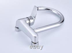 Wall Mount Kitchen Sink Faucet Mixer Swivel Nozzle Brass Chrome Polished Tap S43