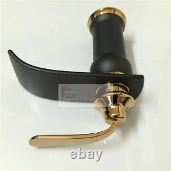 Waterfall Classic Rose Gold&Black Bathroom Basin Sink Faucet Mixer Taps Copper