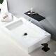 Waterfall Sink Faucet Shelf Basin Water Mixer Tap Wall Mount for Hotel Bathrooms