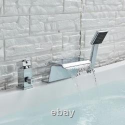 Waterfall Spout Faucets Bathroom Kitchen Sink Hot Hold Mixer Tap Bathtub Faucet