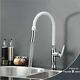White Spring Kitchen Faucet Pull Down Spout Sink Mixer Tap Deck Mounted