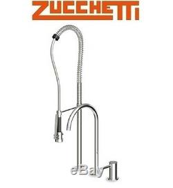Zucchetti Pan ZP6277 Kitchen Sink Mixer withPull-Out Spray/Swivel Spout/Diverter